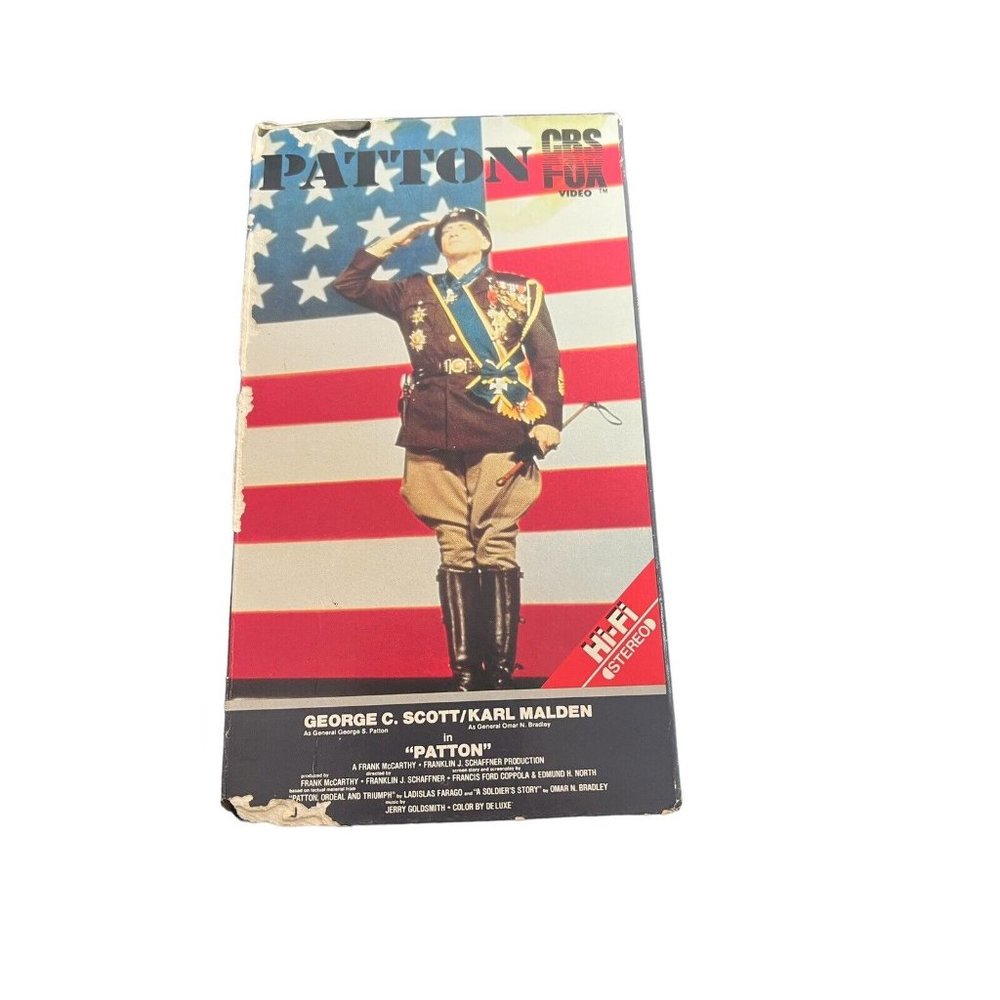 Patton (VHS, 1996, 2-Tape Set) CBS Fox G